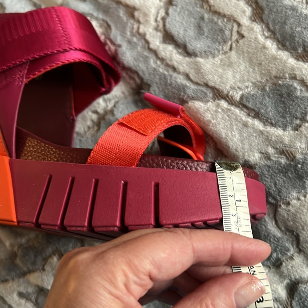 United Nude Burgundy and Orange Sandals - Picture 8 of 9